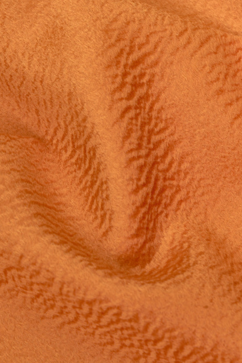 Coat wool orange Zibellino