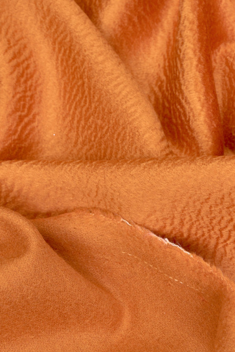 Mantel Wolle orange Zibellino