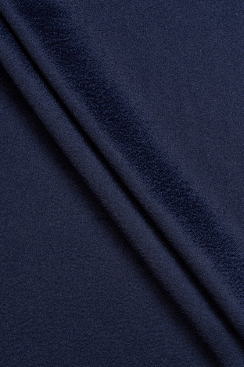 Cappotto Zibellino blu navy in lana