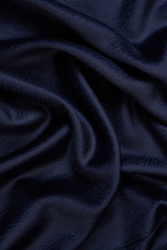 Marineblauwe jas wol Zibellino COUPONS