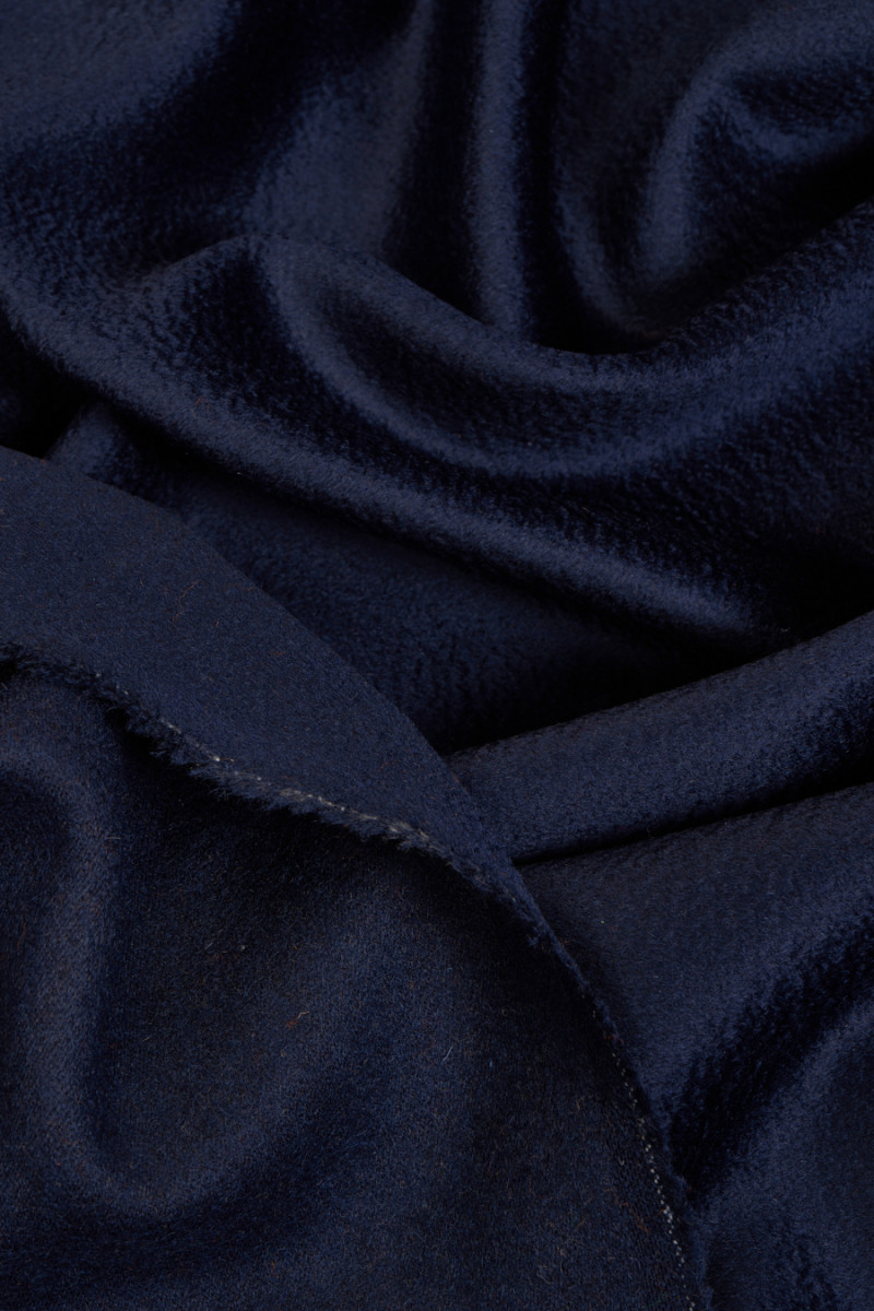 Marineblauwe jas wol Zibellino COUPONS