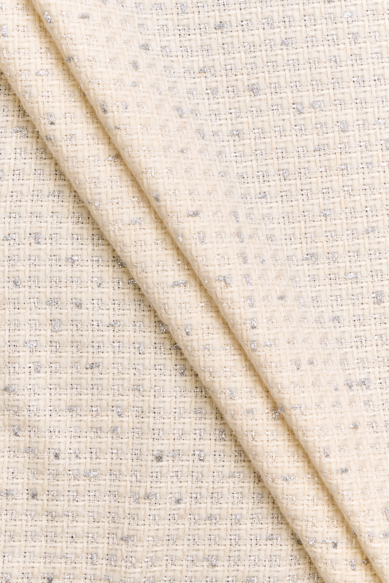 Tissu Chanel - crème COUPON 95 cm