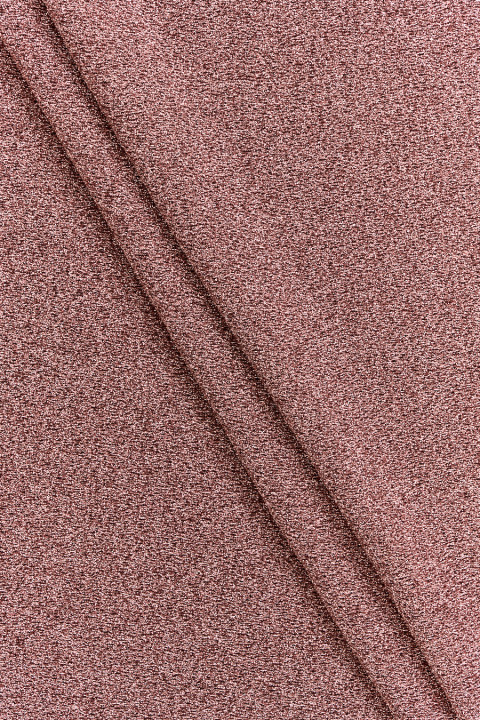 Kupfergestrickt mit einem Tropfen rosa glänzend