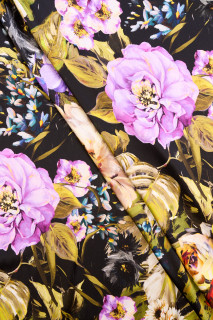Blomster silke satin