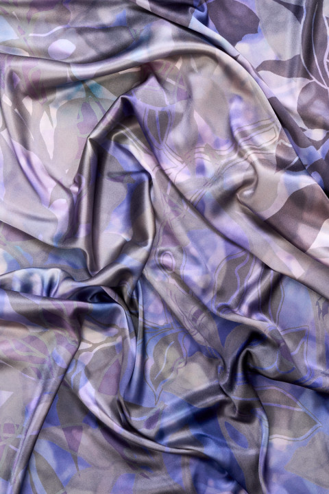Silk Satin Fuzzy Leaves