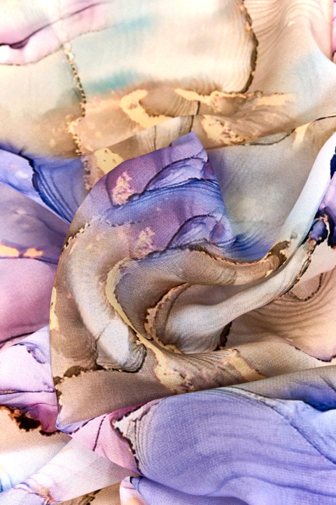 Polyester chiffon mazaje