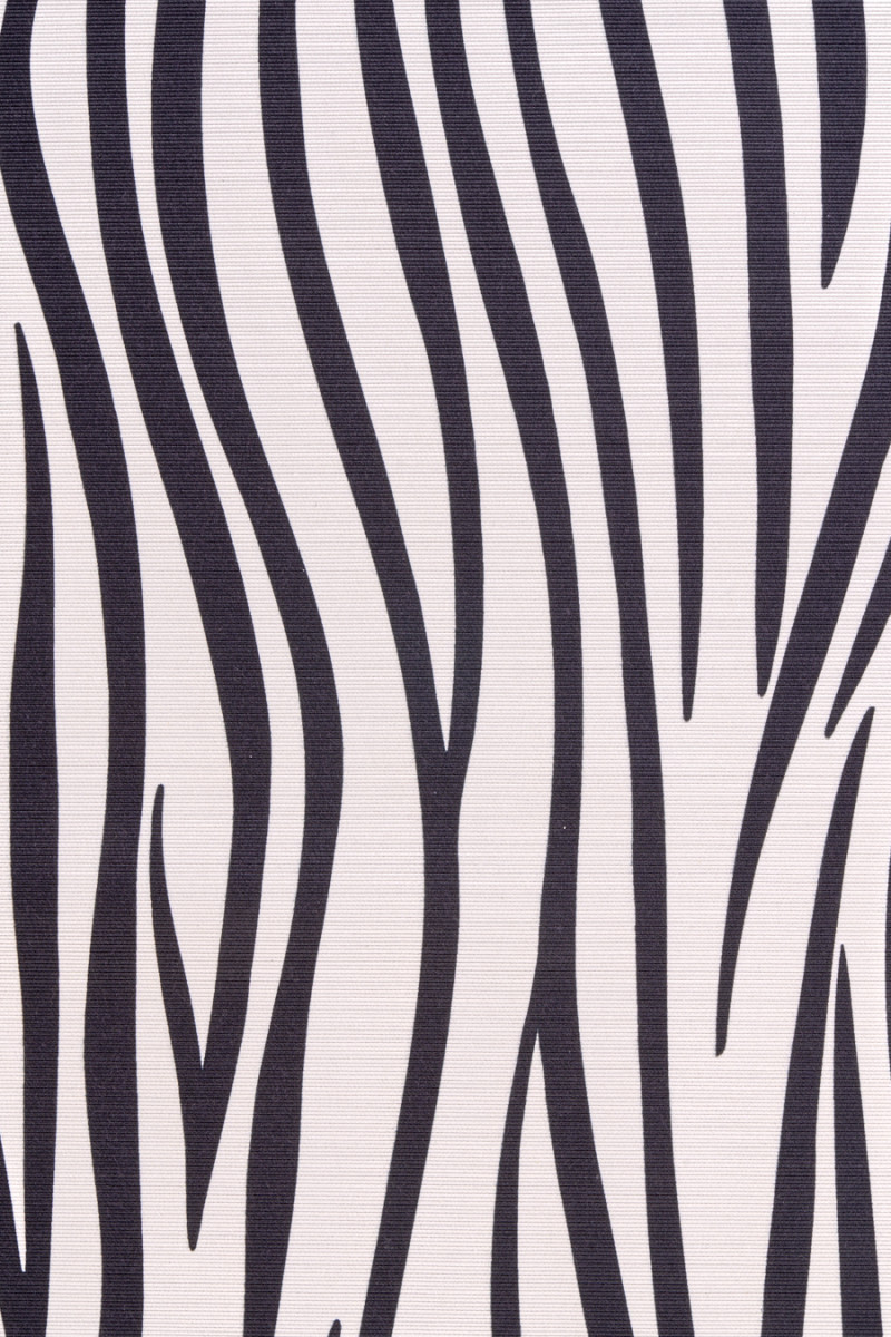 Ryps bawełniano-jedwabny zebra KUPONY