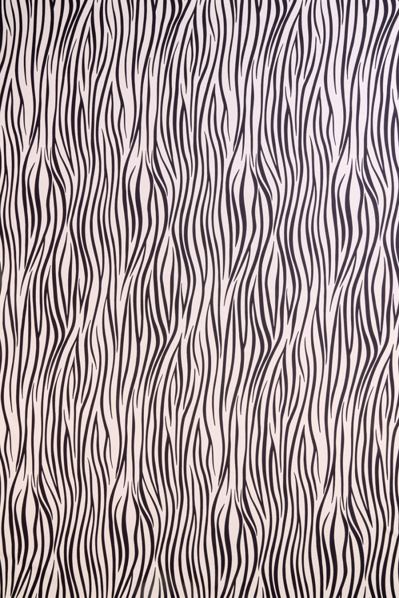 Ryps bawełniano-jedwabny zebra KUPONY