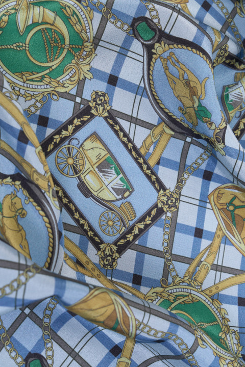 Silk crepe horses