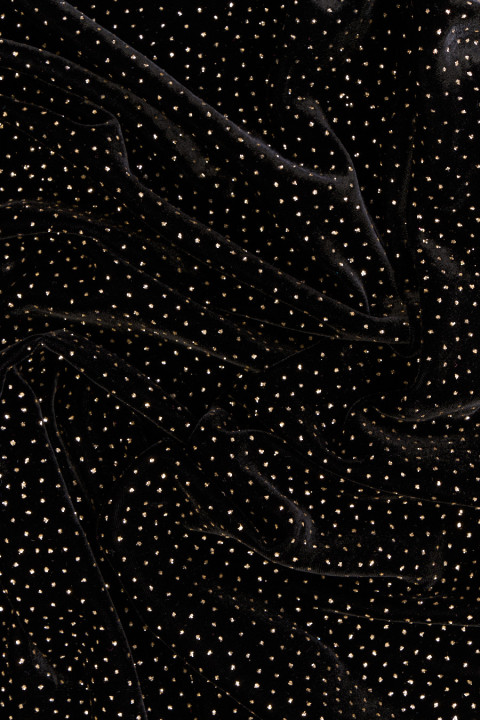 Exklusiver Velours mit Glitzer