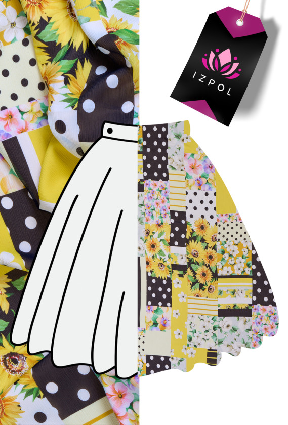 Patchwork de mousseline de soie
