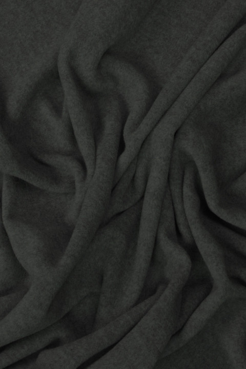 Abrigo de lana con cachemir negro