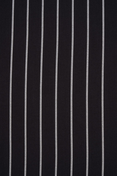 Zwart Gestreepte Polyviscose COUPON 135cm