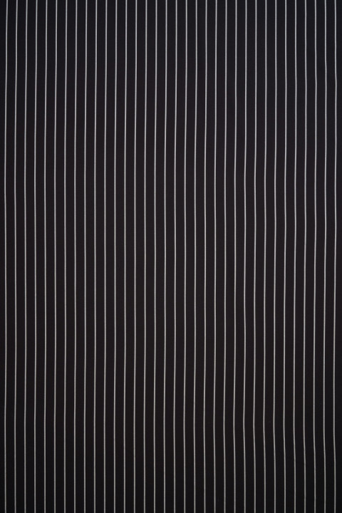 Gestreifte schwarze Polyviskose COUPON 135cm