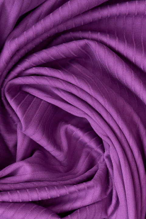 Ribbed knitted fabric - two colors