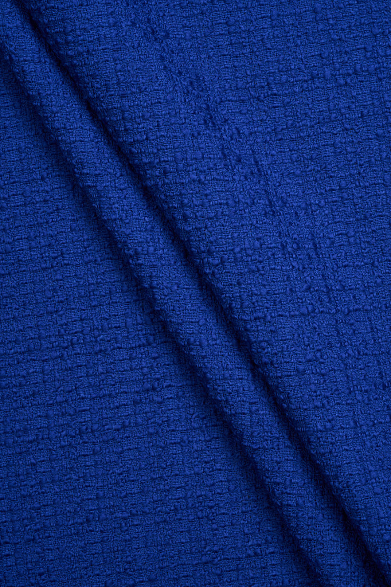 Chanel lana bouclé fiordaliso blu