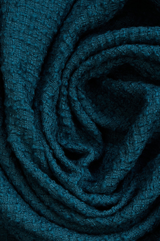 Chanel boucle wool emerald COUPON 150 cm