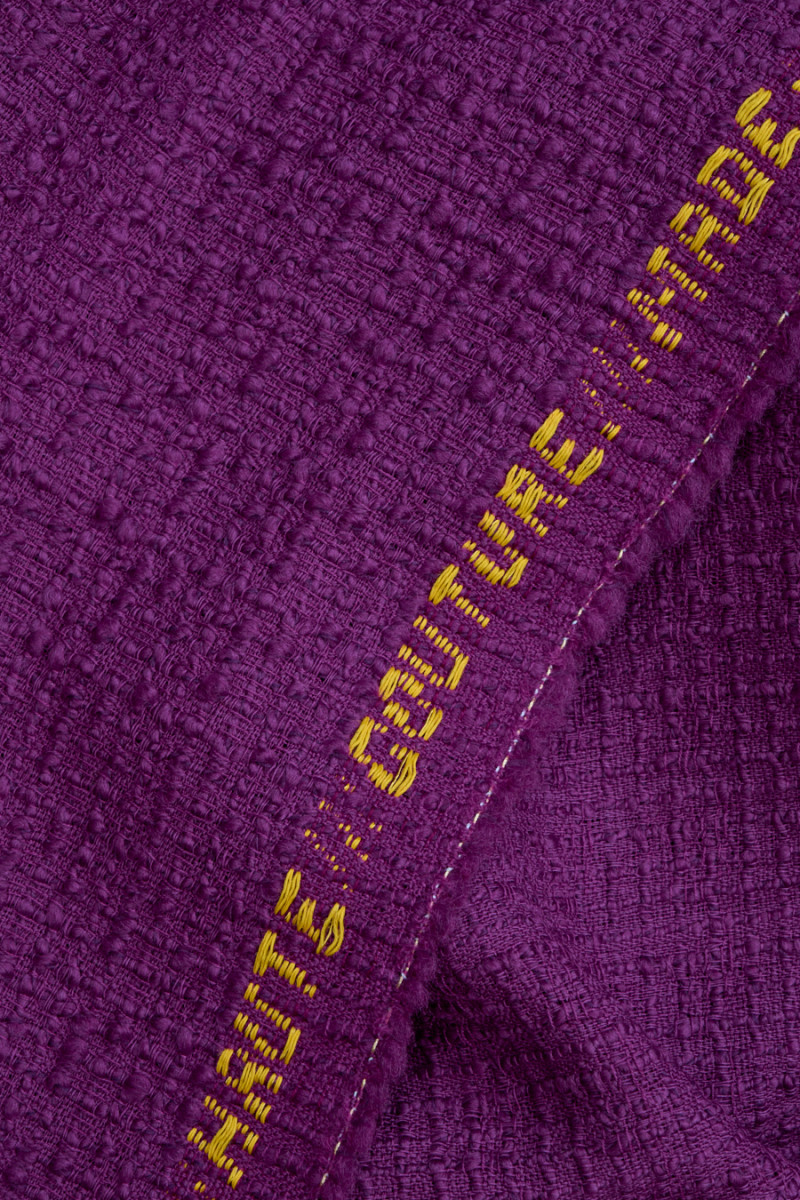 Chanel Bouclé aus Wolle fuchsia