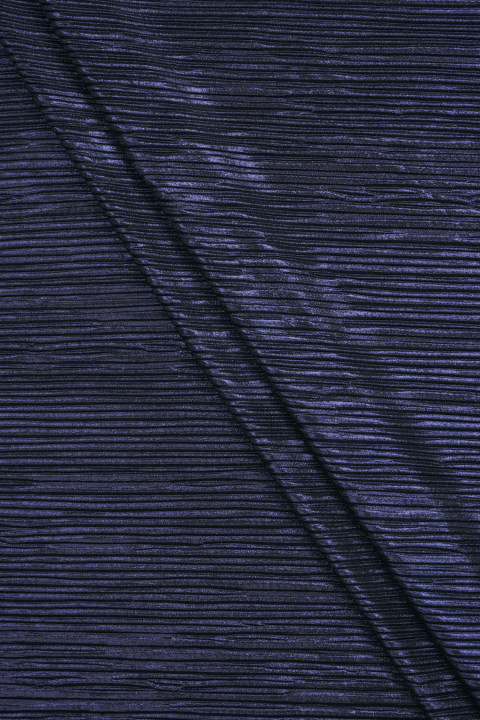 Geplooide avondstof marineblauw