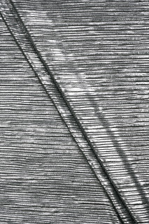 Tissu de soirée plissé argenté