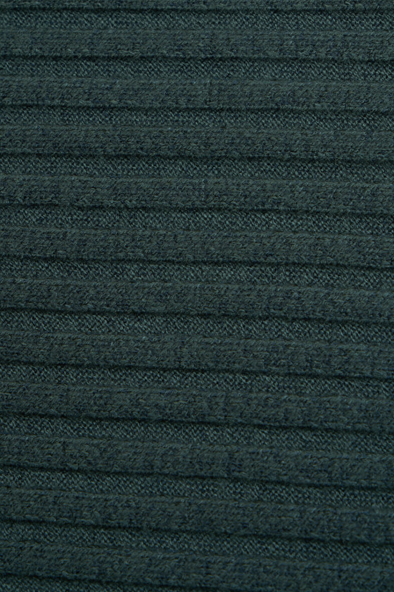 Ribbed Recycled Knit Fabric in Almond - Autumn / Winter