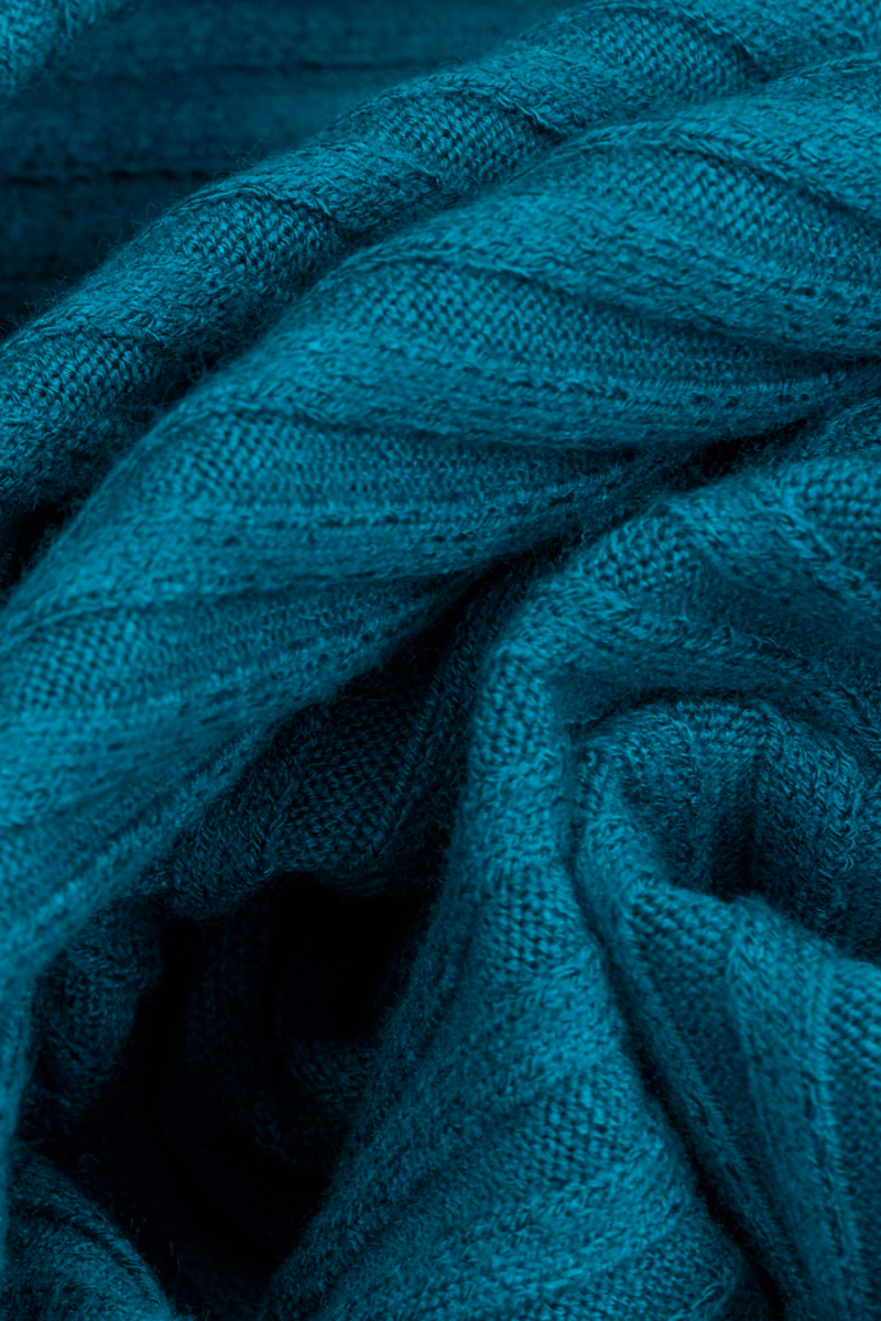 Fine Ribbed Knit Fabric - Beige Melange
