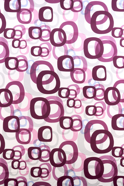 Silk Satin Geometric Circles