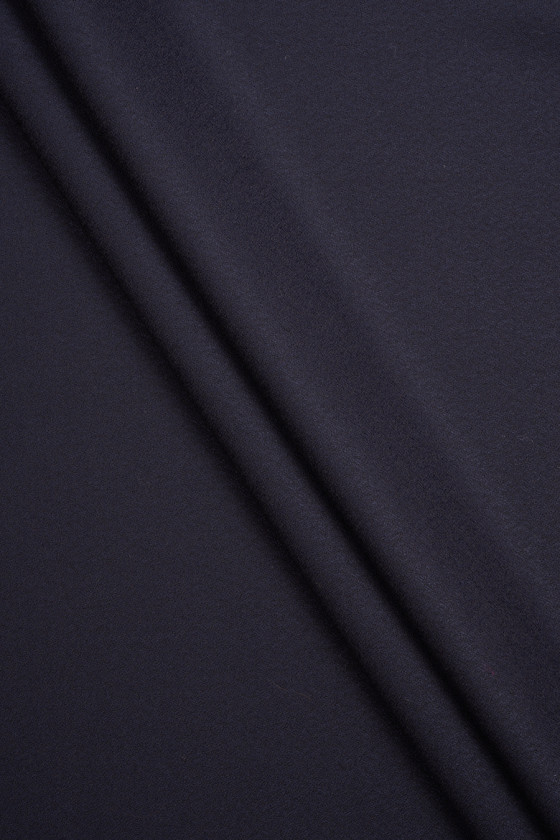 Wełna kostiumowa merino ciemny granat KUPON 60cm