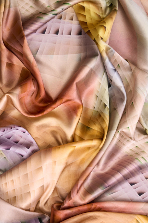 Satin silk 3D pattern