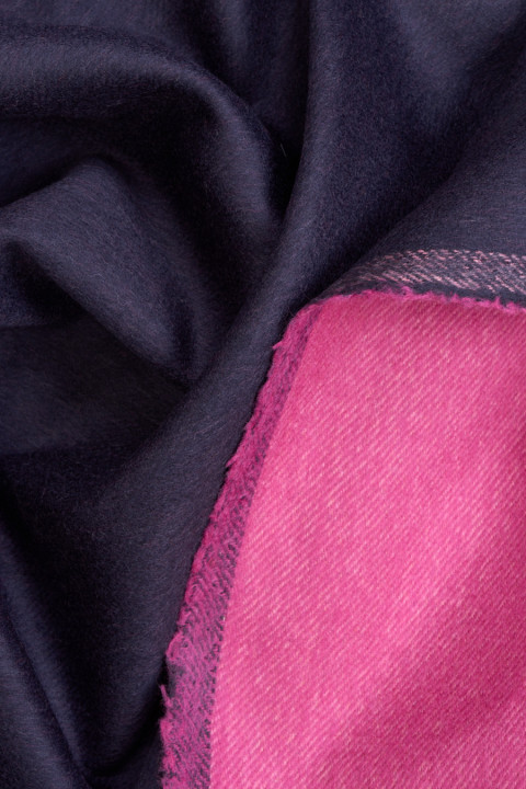Coat wool with cashmere black