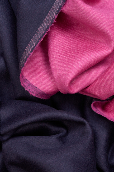 Coat wool with cashmere black