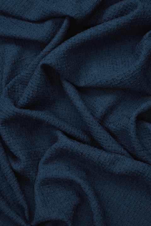 Wool chanel boucle blue