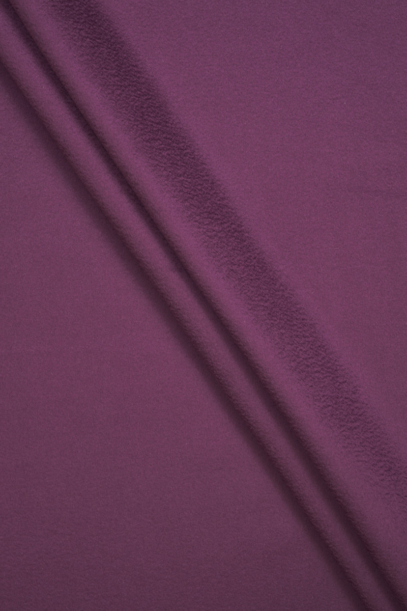 Manteau laine zibellino violet