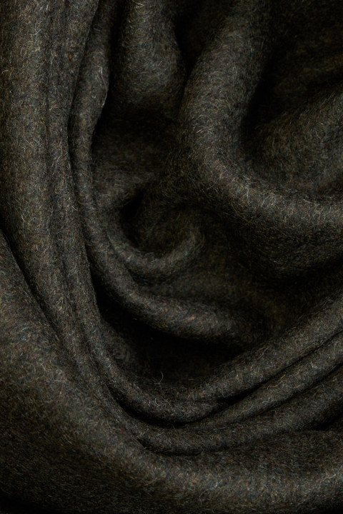 Coat wool with cashmere black