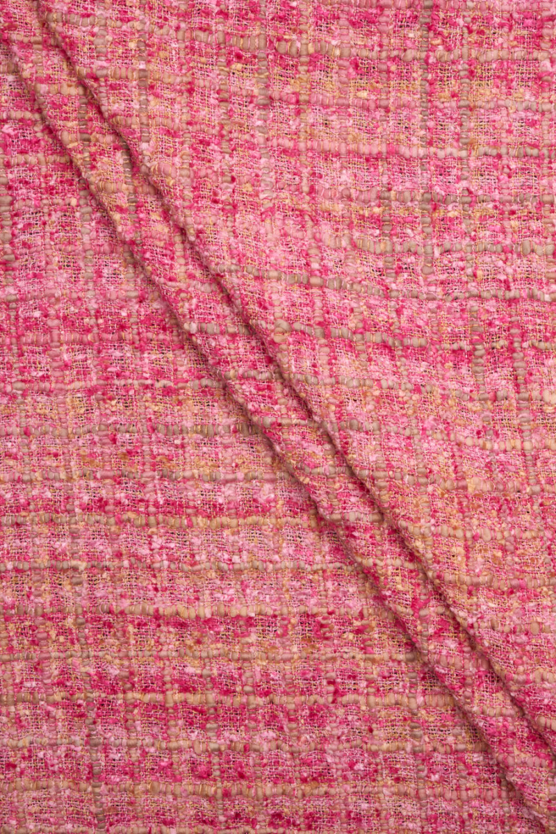 Tkanina typu chanel różowa