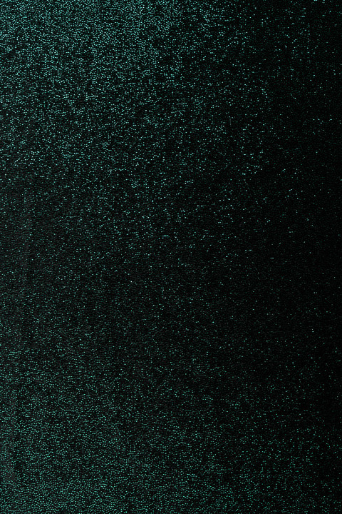 Terciopelo de noche elástico en negro y verde