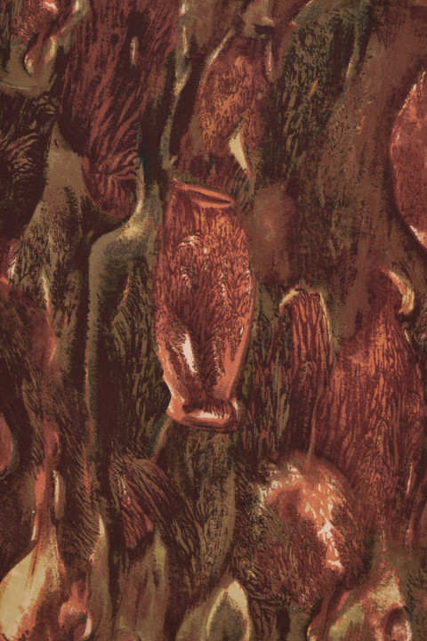 Viscose with blurred patterns