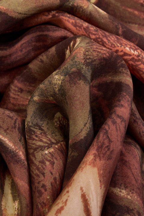 Viscose with blurred patterns