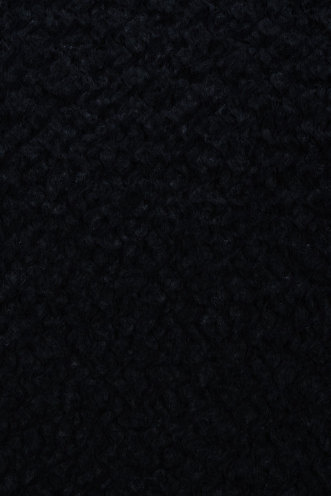 Black caracul coat fabric