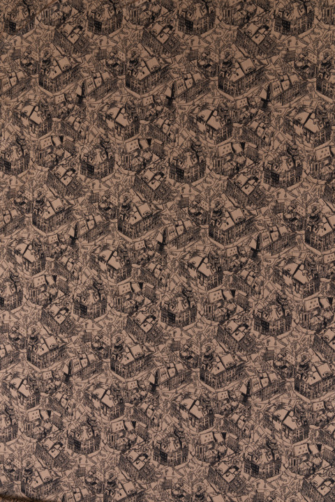 Baumwoll-Jacquard-Stadtplan