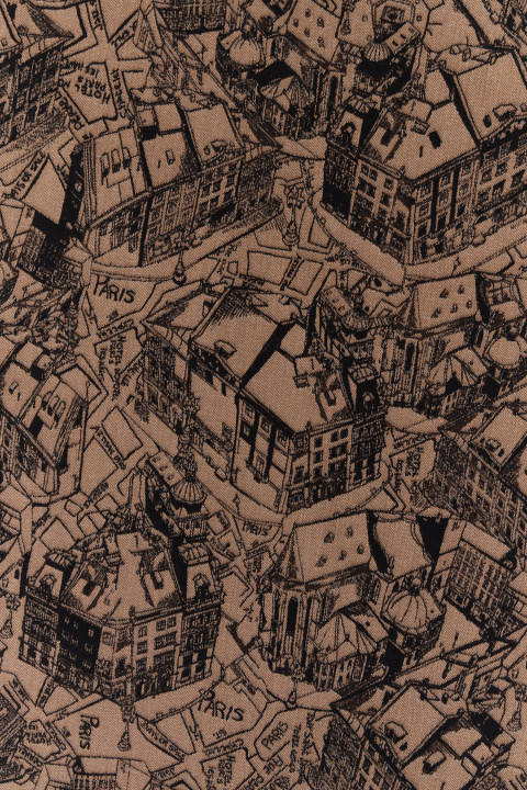 Cotton jacquard city map