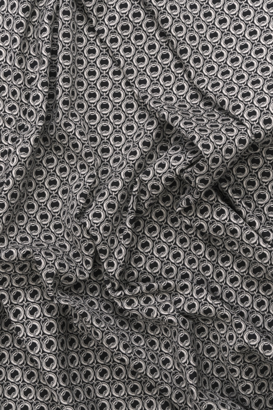 Żakard bawełniany łańcuchy KUPON 120cm