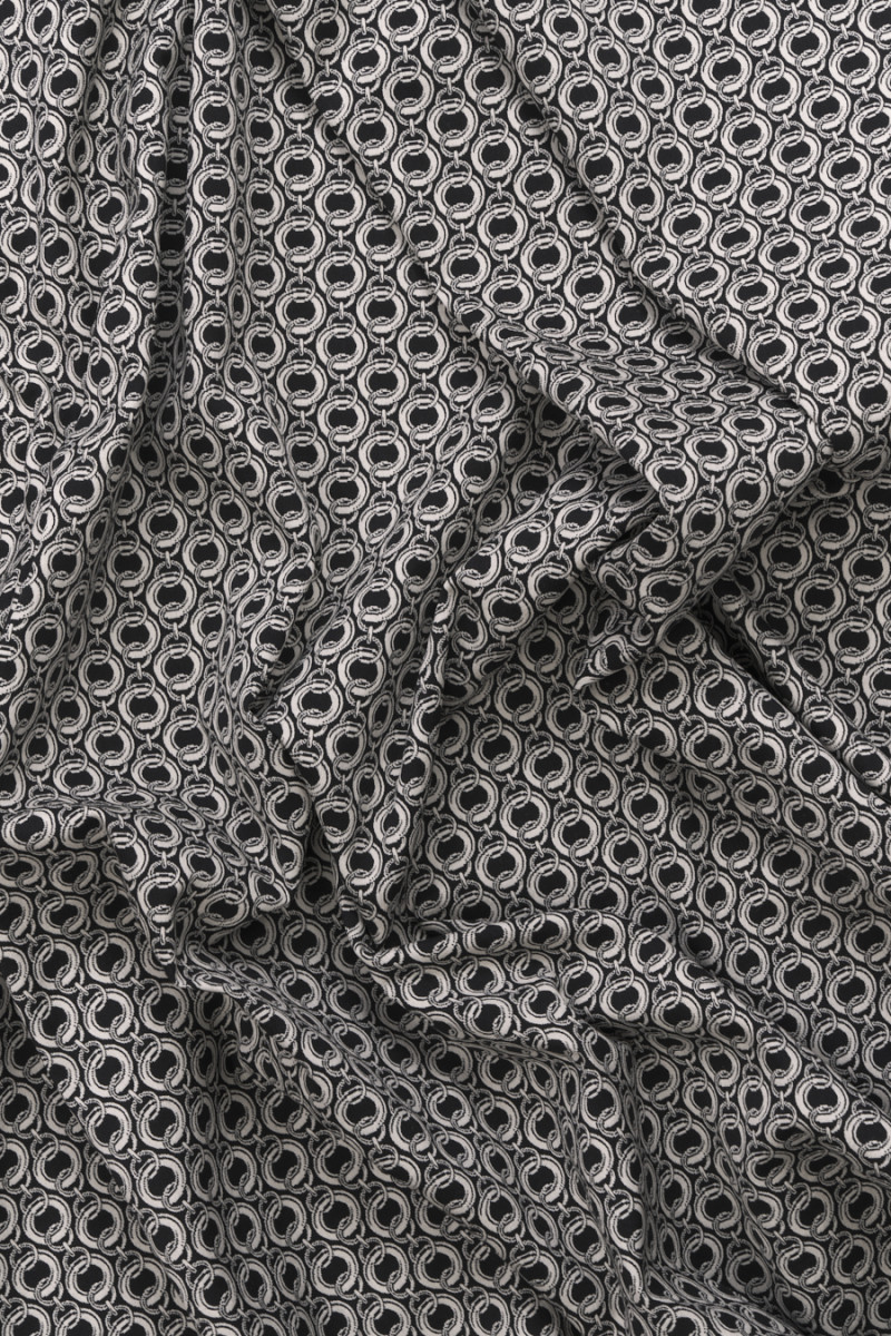 Żakard bawełniany łańcuchy KUPON 120cm