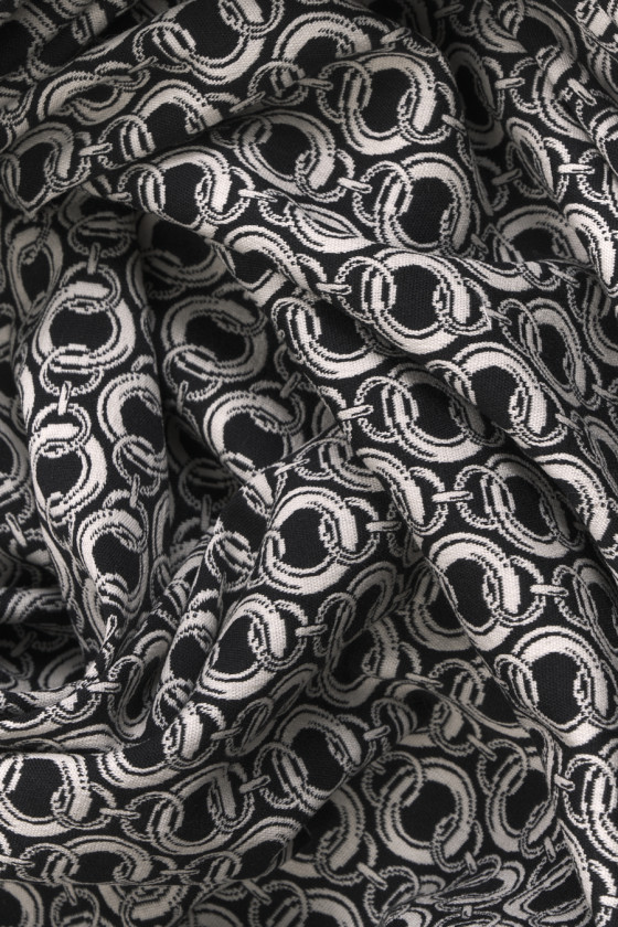 Żakard bawełniany łańcuchy KUPON 120cm