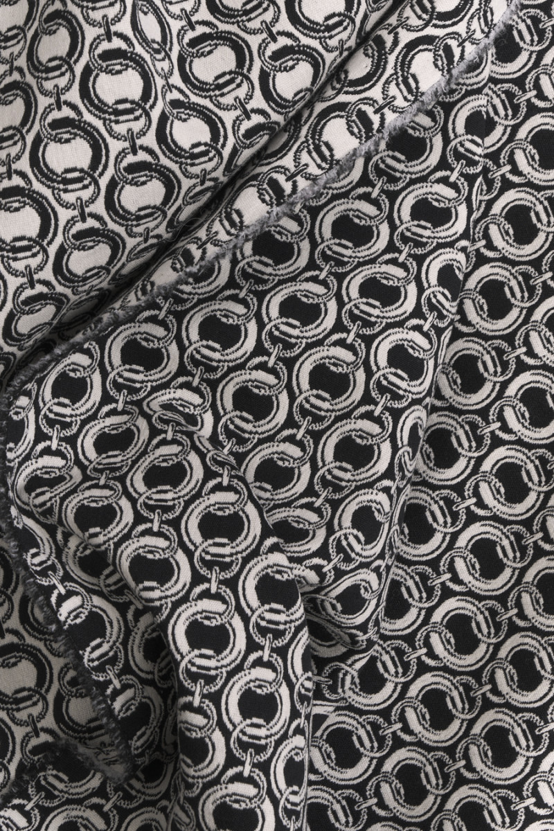 Żakard bawełniany łańcuchy KUPON 120cm