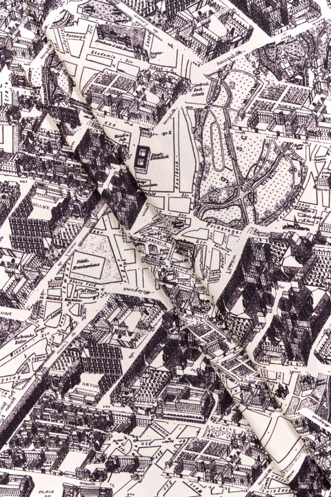 Silk fabric city plan