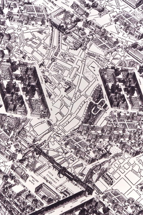 Silk fabric city plan