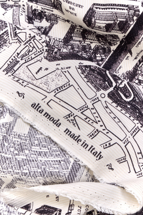 Silk fabric city plan