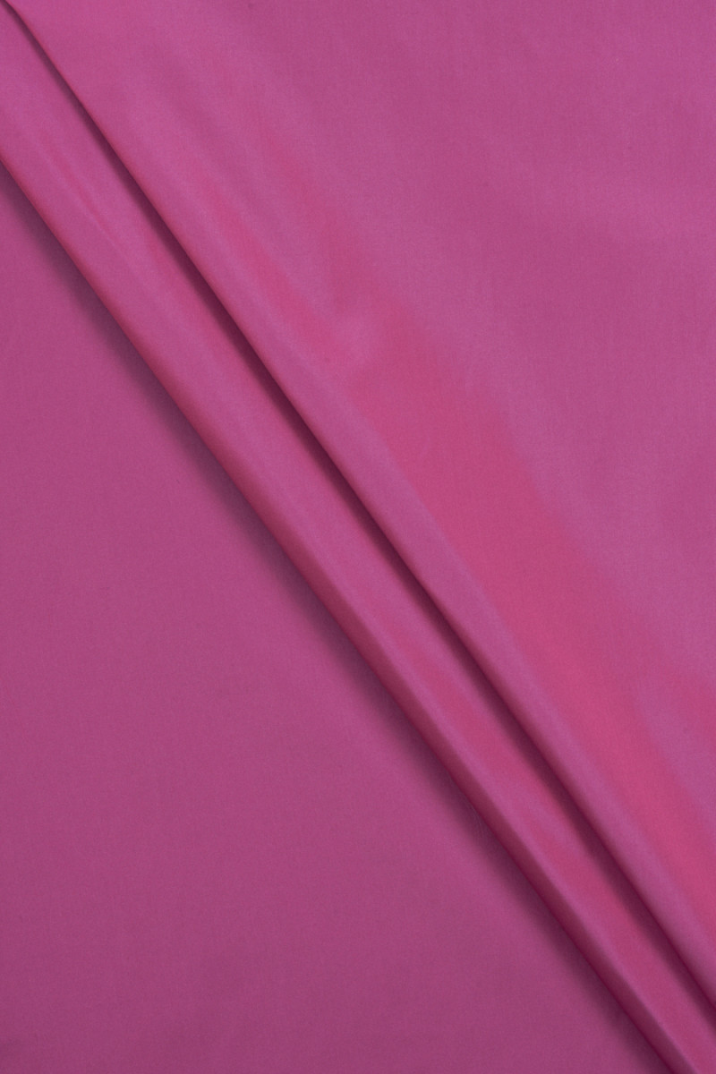 Dvoubarevný polyesterový taft růžový