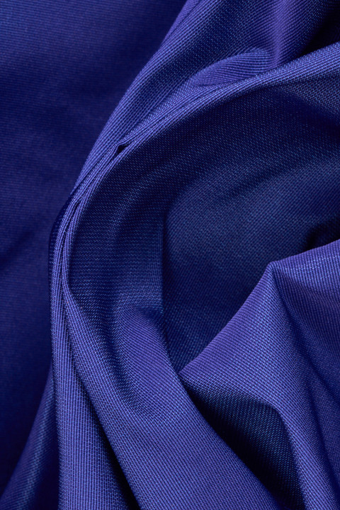 Cornflower blue two-tone polyester taffeta